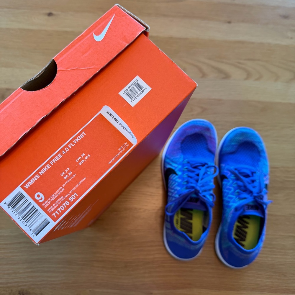 Nike Free 4.0 Flyknit Size 9 Great Condition with Box - Picture 5 of 7